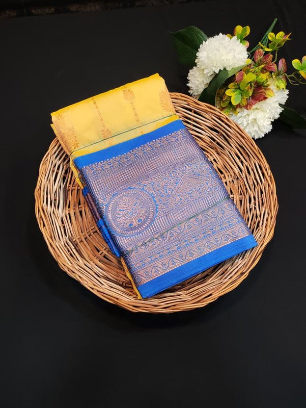 Sundari Semi Silk Saree with elegant zari work for wedding wear