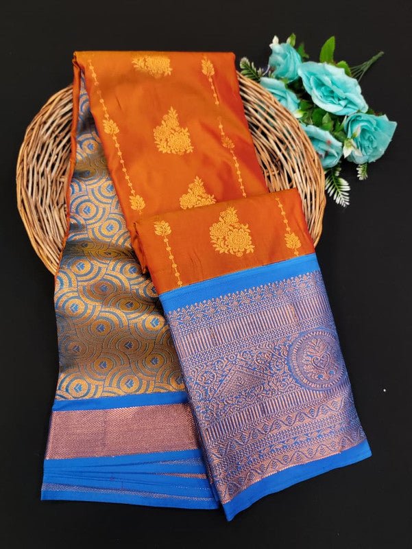 Sundari Semi Silk Saree with elegant zari work for wedding wear