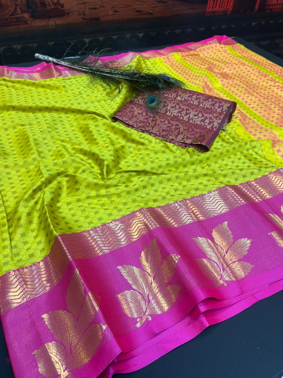 Tower Border Kottanch Soft Silk Saree| TK16 - Sri Sakthi Pugazh Tex - soft silk