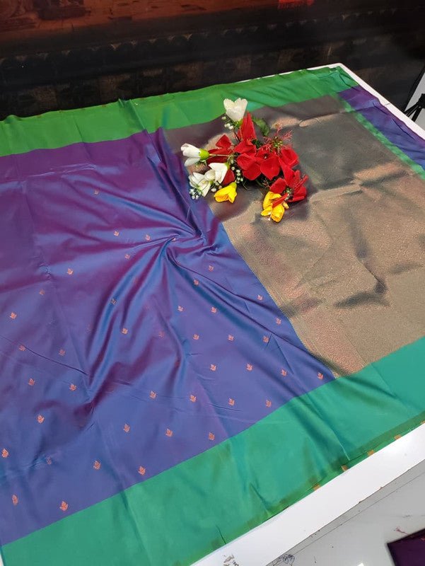 Urvashi Soft Silk Saree with elegant zari work for festival wear
