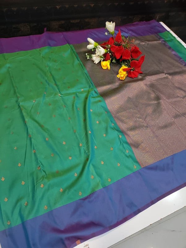 Urvashi Soft Silk Saree with elegant zari work for festival wear