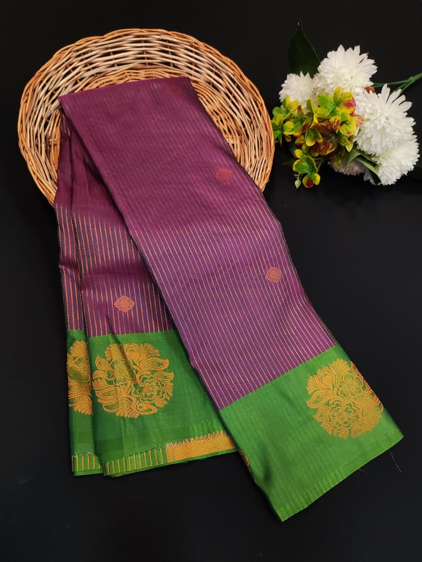 Varalakshmi Viratham Silk Zari Saree with Plain Blouse| VZ15 - Sri Sakthi Pugazh Tex VZ15 - Soft Silk Saree