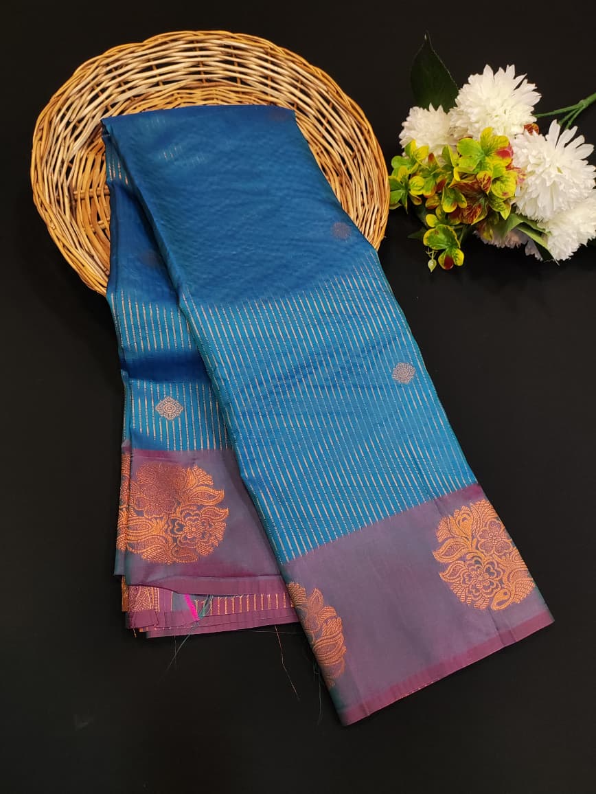 Varalakshmi Viratham Silk Zari Saree with Plain Blouse| VZ23 - Sri Sakthi Pugazh Tex VZ23 - Soft Silk Saree