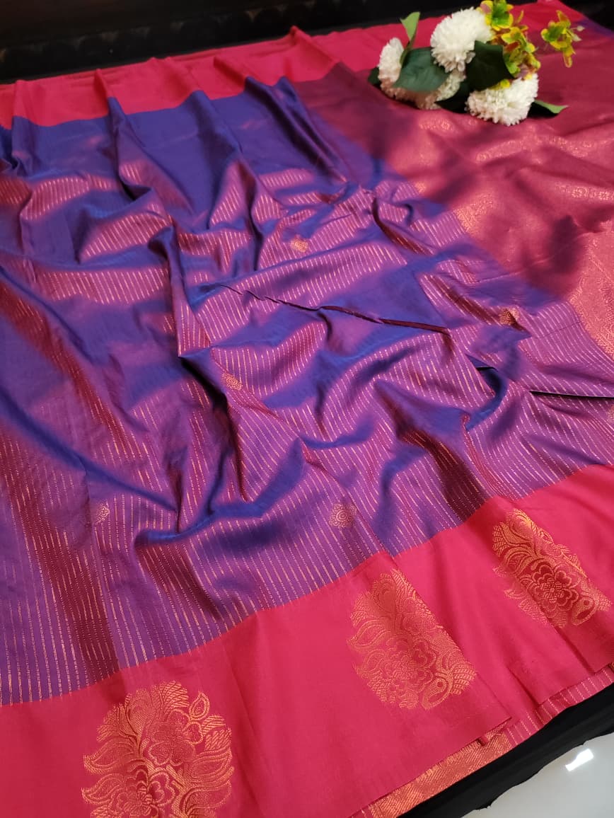 Varalakshmi Viratham Silk Zari Saree with Plain Blouse| VZ25 - Sri Sakthi Pugazh Tex - Soft Silk Saree