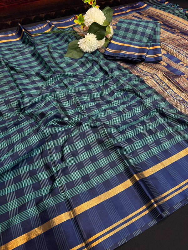 Premium Varanasi Saree in Silk Fabric with Elegant Zari Design