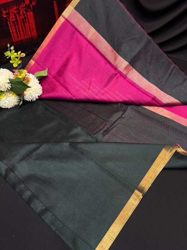 Premium Varanasi Saree in Silk Fabric with Elegant Zari Design