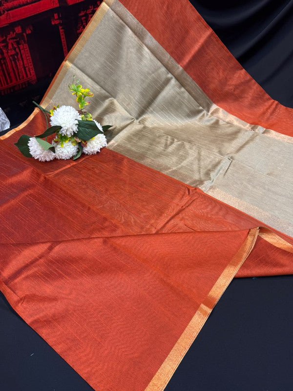 Premium Varanasi Saree in Silk Fabric with Elegant Zari Design