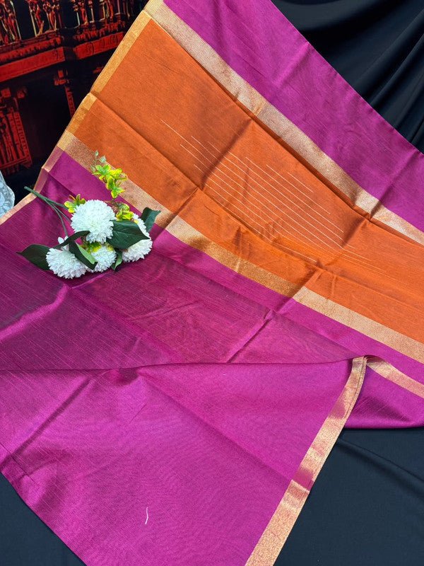 Premium Varanasi Saree in Silk Fabric with Elegant Zari Design