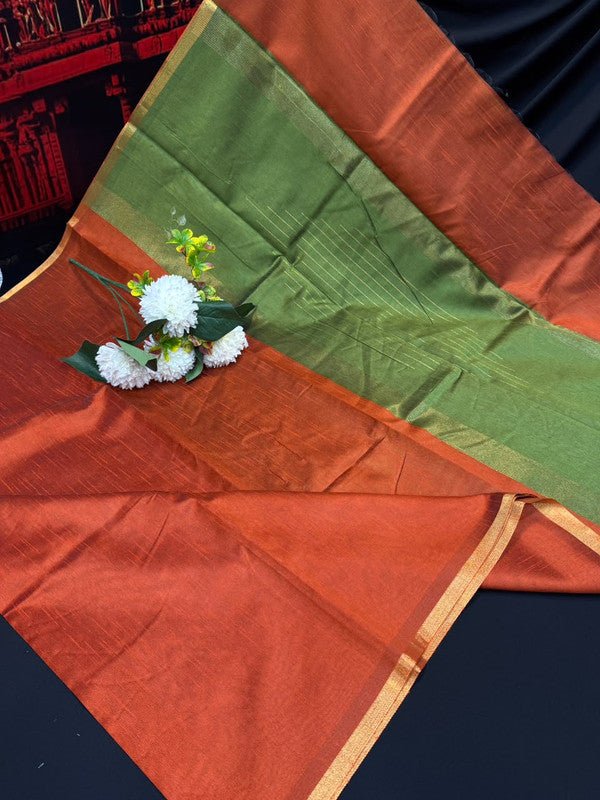 Premium Varanasi Saree in Silk Fabric with Elegant Zari Design