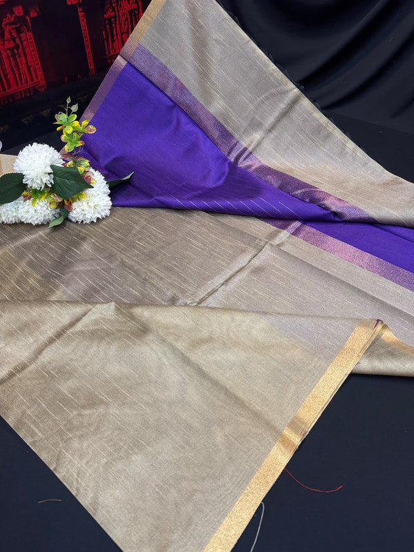 Premium Varanasi Saree in Silk Fabric with Elegant Zari Design