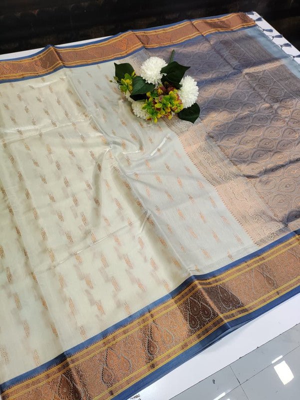 Premium Velvet Silk Saree with Zari Work for Wedding Wear