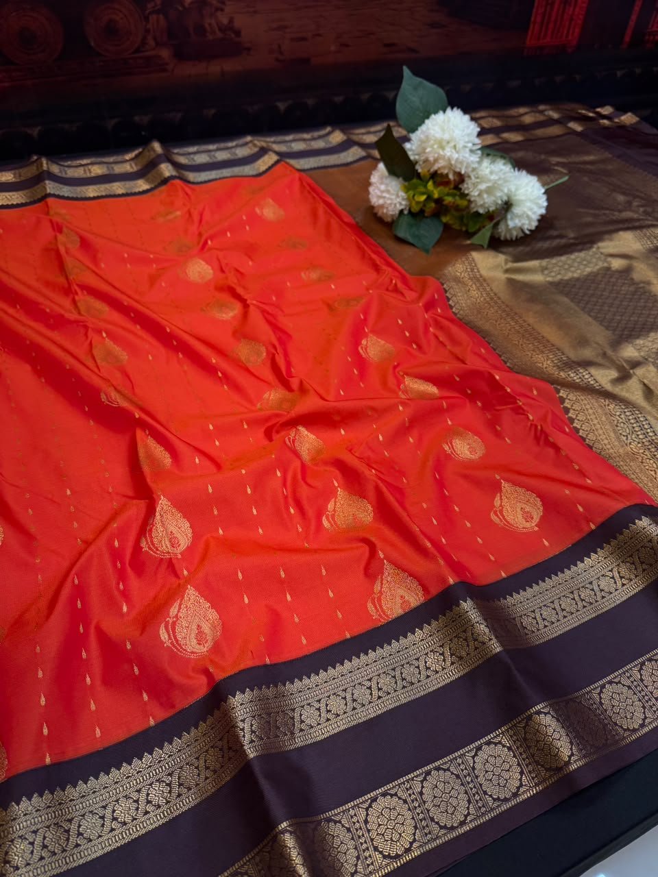 Vembu Semi Silk Saree | Zari Work | VNN02 - Sri Sakthi Pugazh Tex - Semi Silk