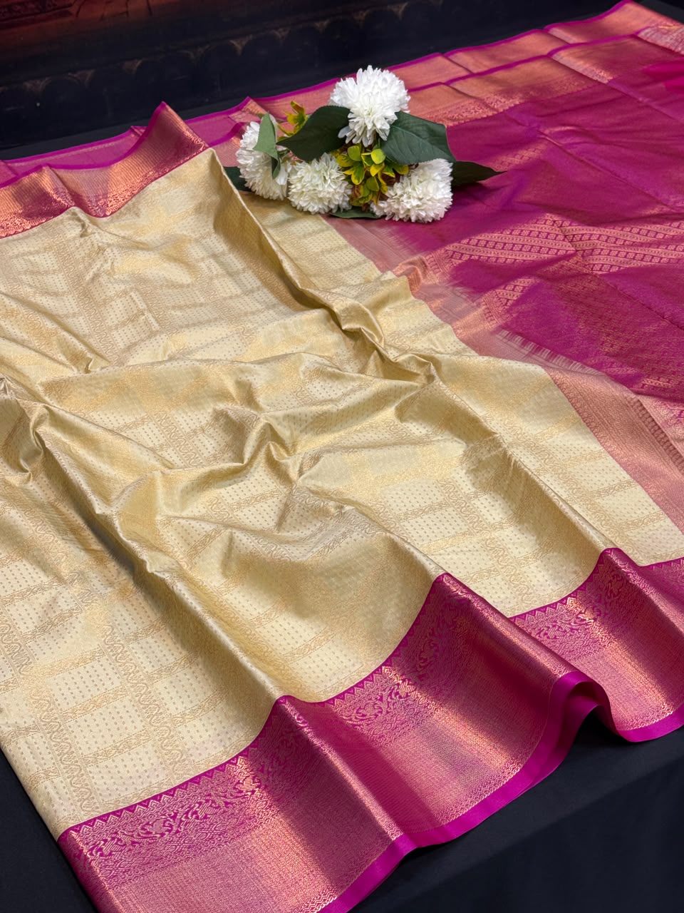 Vennila Semi Silk Saree | Zari Work | VNN35 - Sri Sakthi Pugazh Tex - Semi Silk