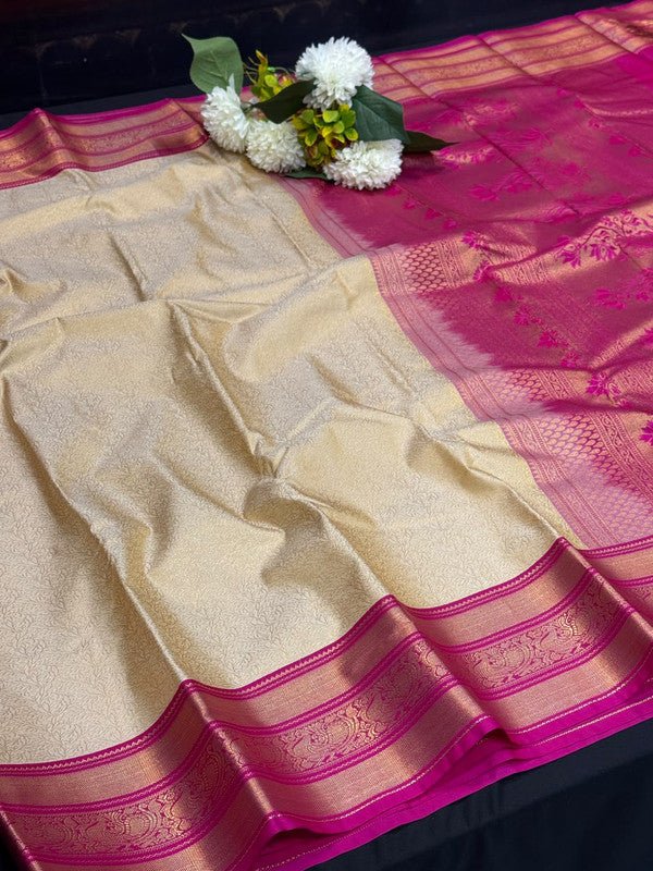 Vennila Semi Silk Saree | Zari Work | VNN52 - Sri Sakthi Pugazh Tex - Semi Silk