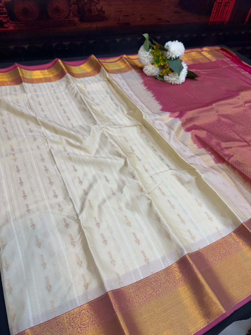 Vennila Semi Silk Saree | Zari Work | VNN55 - Sri Sakthi Pugazh Tex - Semi Silk