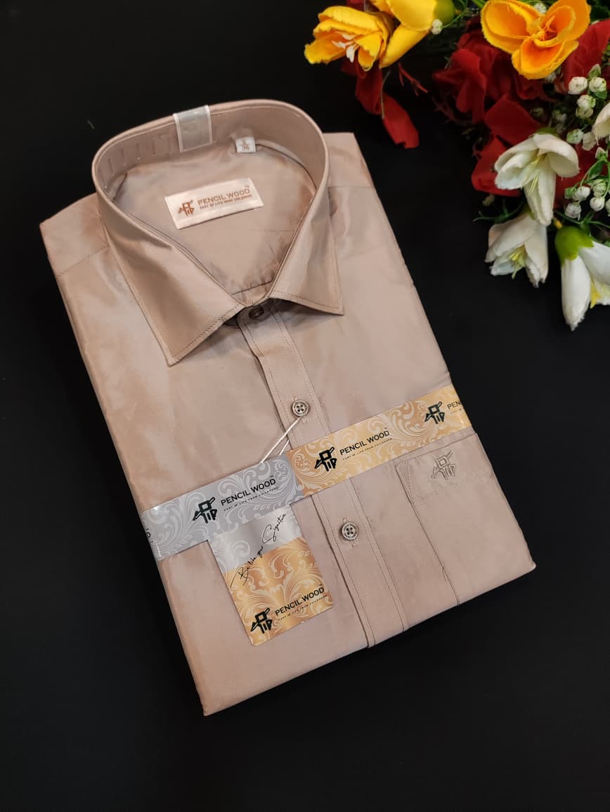 Wedding Art Silk Shirt for Men for Wedding and Festival Wear