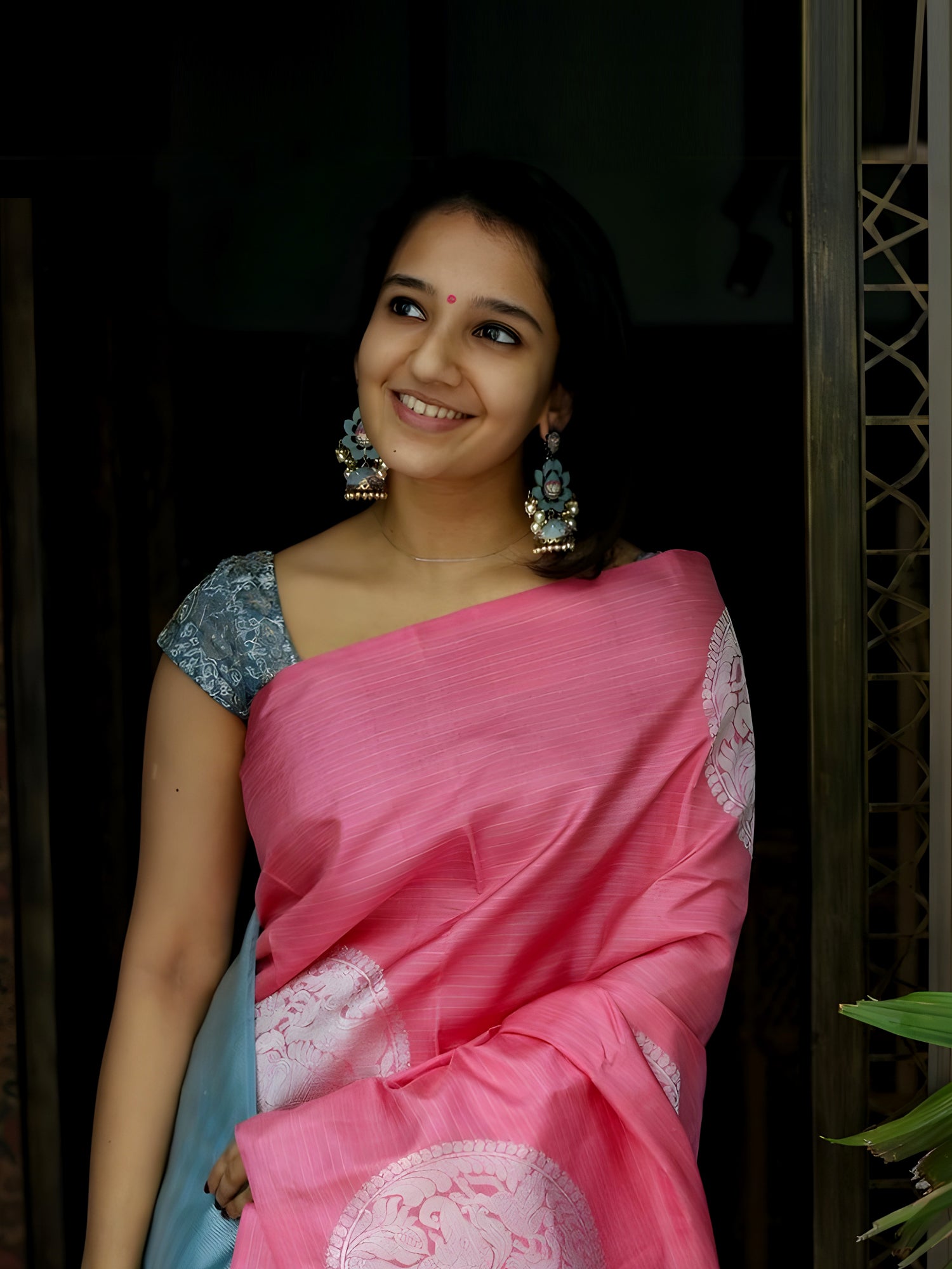 Silver Monica Saree Collection