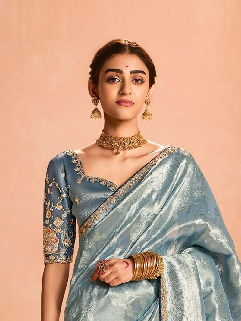 Slub Tissue Saree