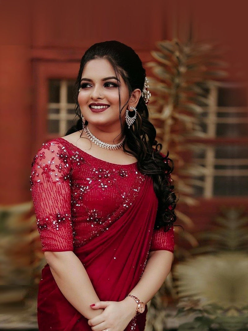 Space Silk Saree with elegant traditional design and lightweight silk fabric suitable for weddings, festive occasions, and party wear.