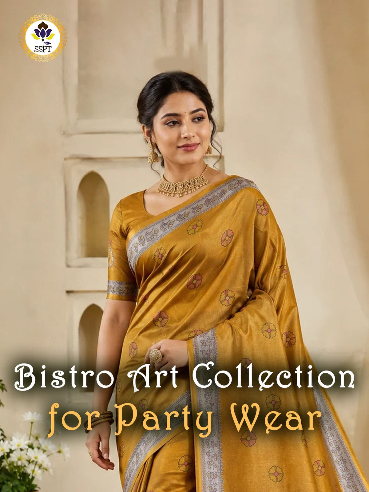 Bistro Art Fancy Saree offers an appealing look for women who appreciate contemporary saree style