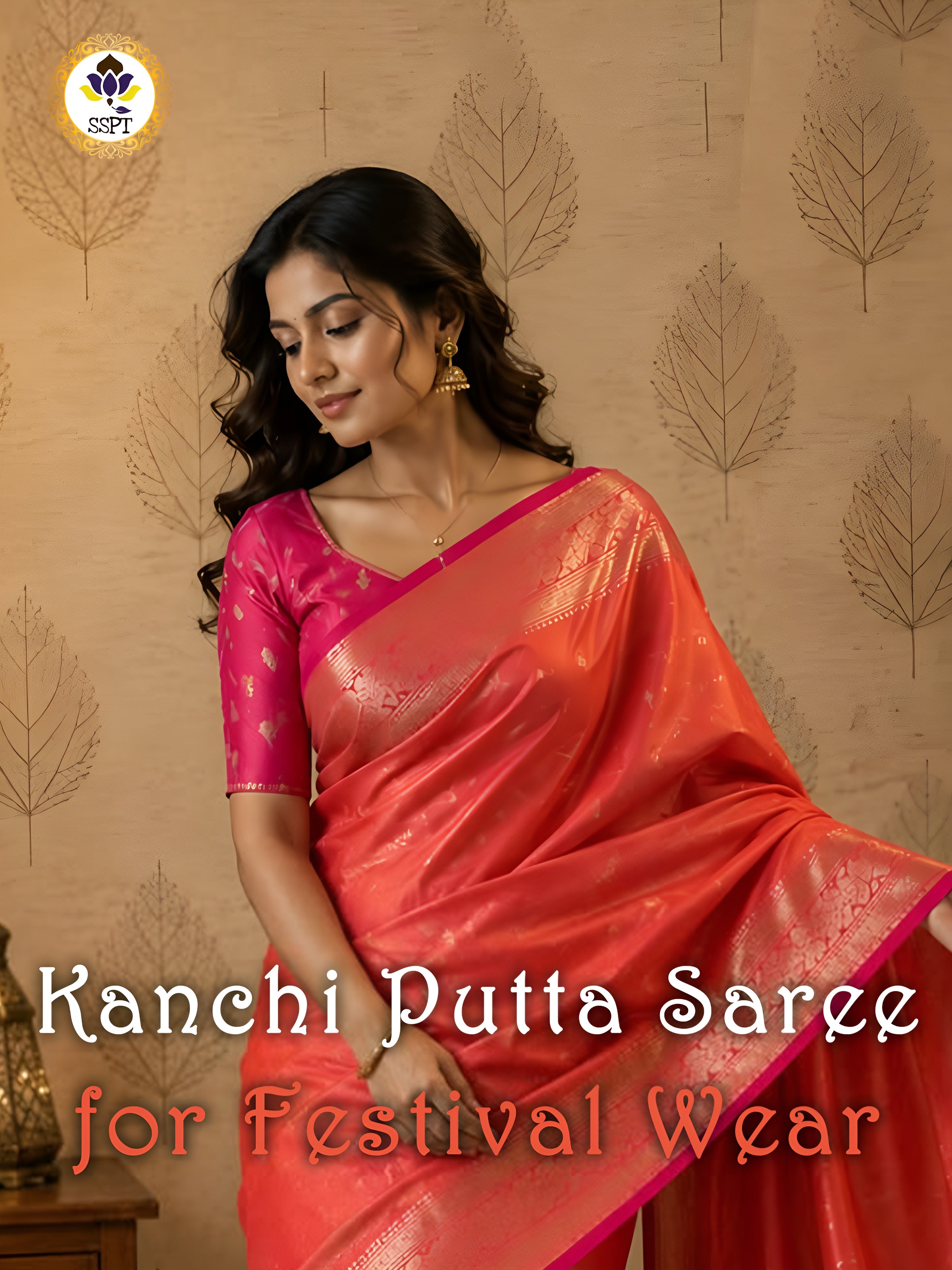 Kanchi Putta Soft Silk Saree with Zari Work for Festival Wear