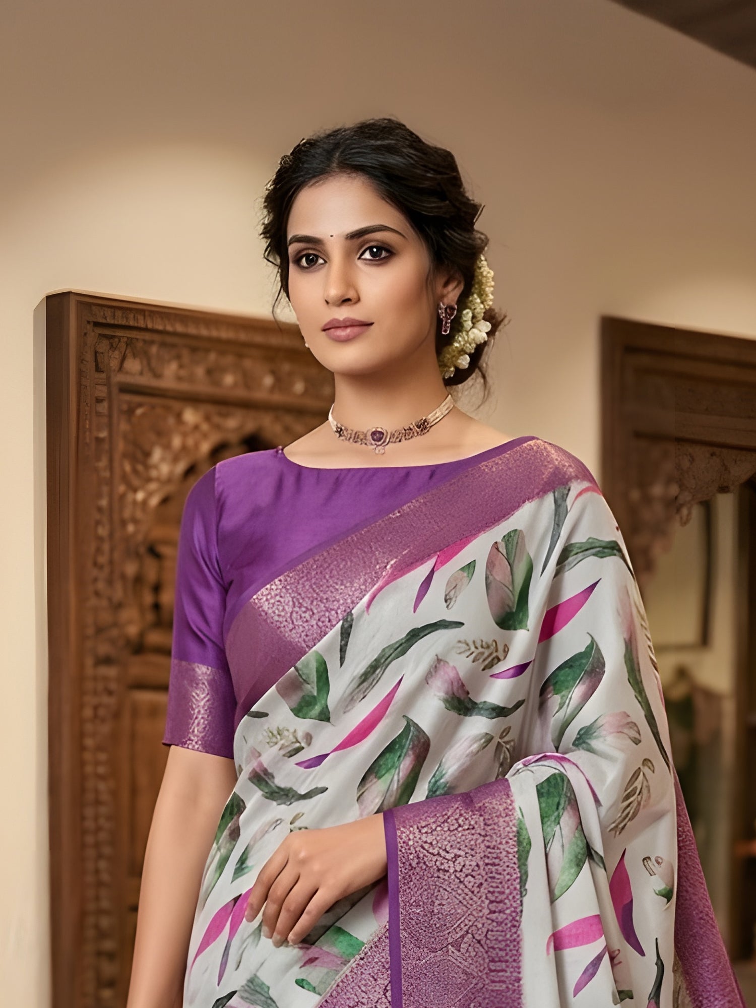 Kiara Digital Printed Saree