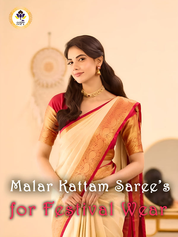 Malar Kattam Soft Silk Saree Celebrate every special moment in style with the elegance of traditional silk
