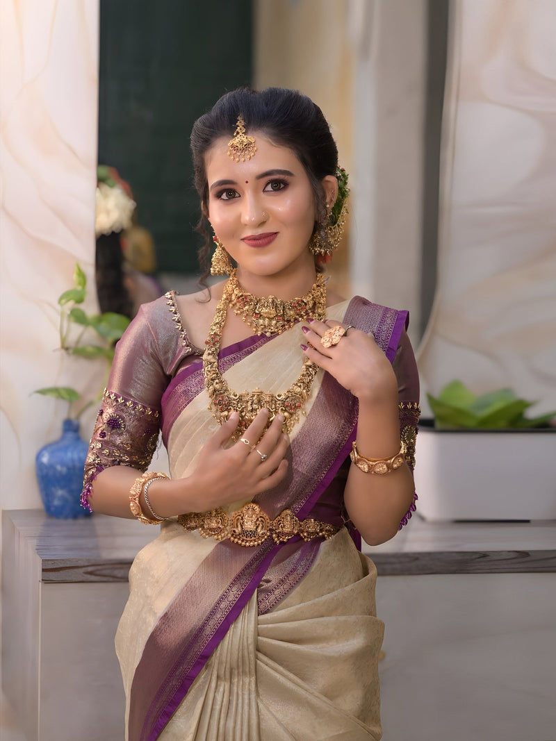 Offer Semi Silk Saree with elegant traditional design and lightweight semi silk fabric suitable for weddings and festive occasions.