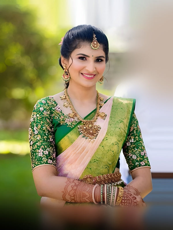 Pugazhini Collection Premium Soft Silk Saree with Full Zari Work for Wedding Wear