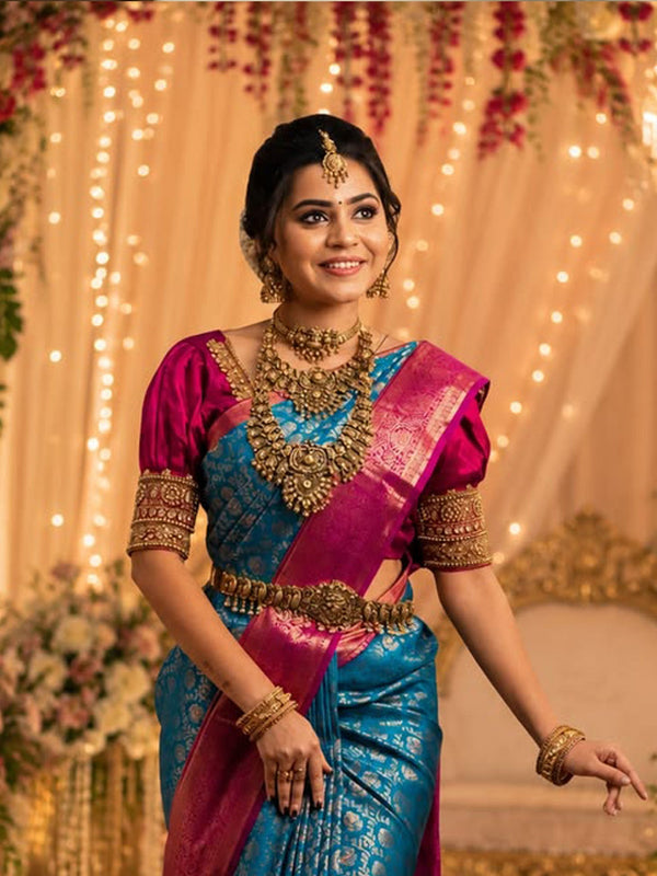 Pure Semi Silk Saree Collection with Zari Work for Wedding Wear