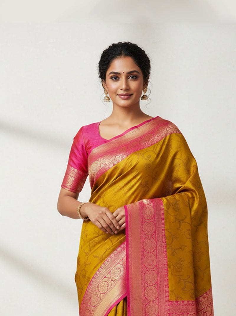 Sunflower Soft Collection saree for women in soft lightweight breathable fabric with elegant traditional design suitable for office wear casual wear and festive occasions