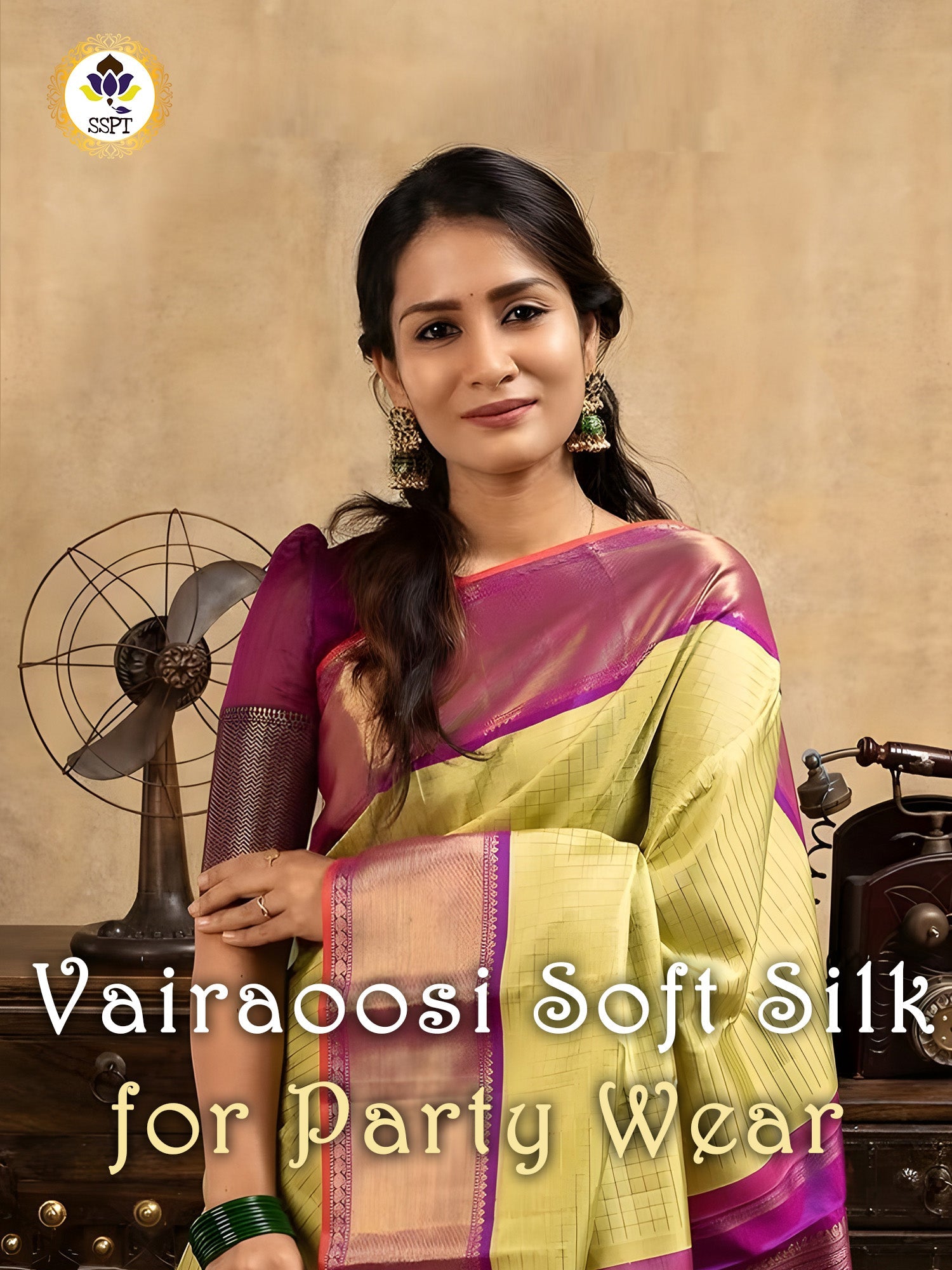 Vairaoosi Saree with elegant traditional design and soft lightweight fabric suitable for festive occasions and office wear.