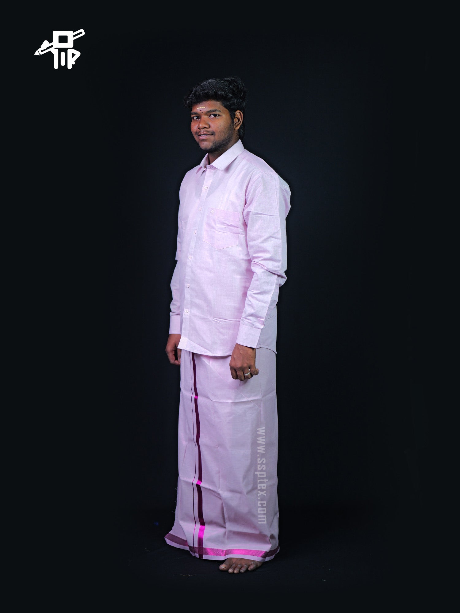 Wedding Tissue Combo Vesti and Shirt for Men in premium tissue fabric