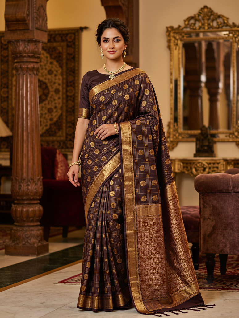 Vennila Semi Silk Saree | Zari Work | VNN70