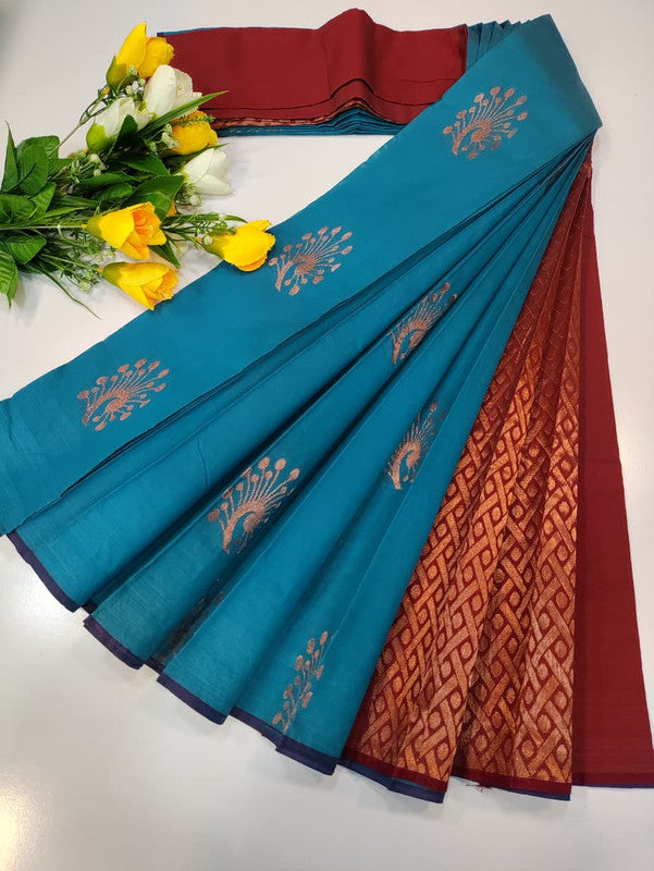 Silver Monica Saree