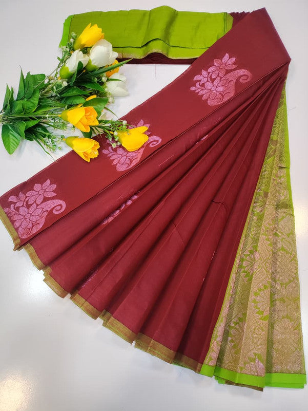 Silver Monica Saree