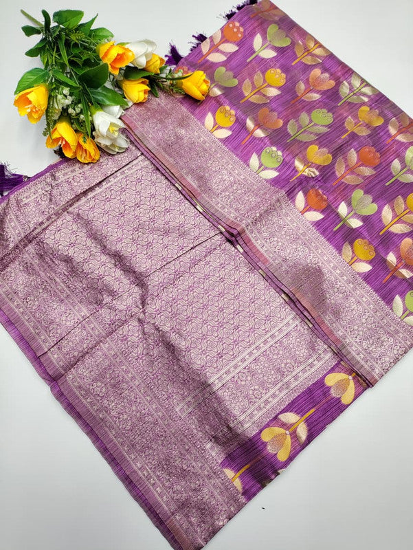Tussar Cotton Saree