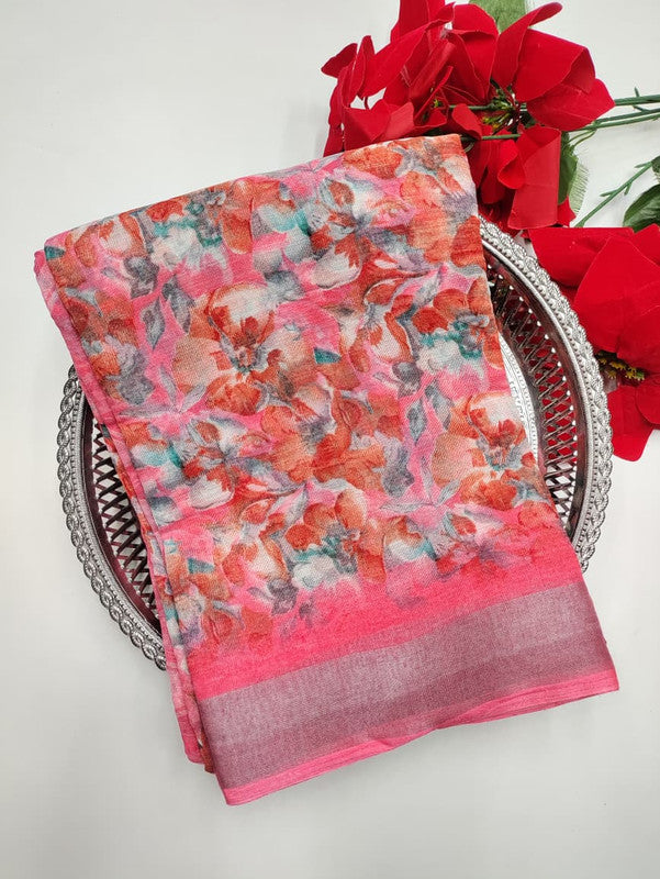 Soft Linen Saree(Diwali Collection)
