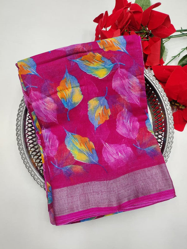 Soft Linen Saree(Diwali Collection)