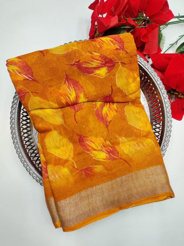 Soft Linen Saree(Diwali Collection)