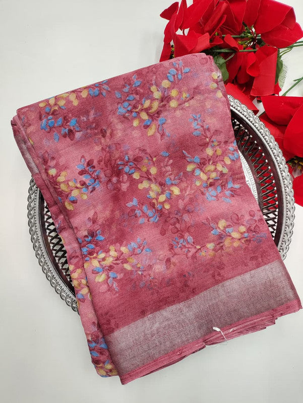 Soft Linen Saree(Diwali Collection)