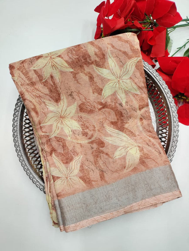 Soft Linen Saree(Diwali Collection)