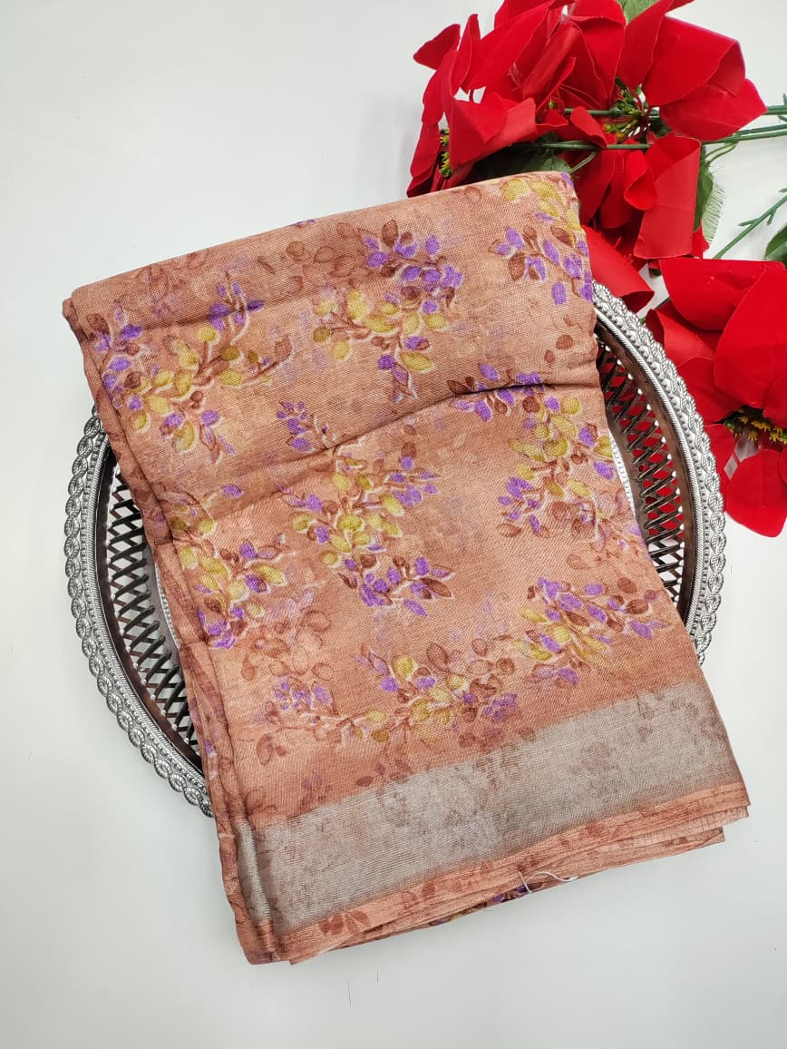 Soft Linen Saree(Diwali Collection)