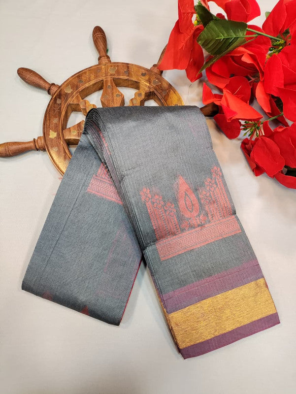 Silver Monica Saree