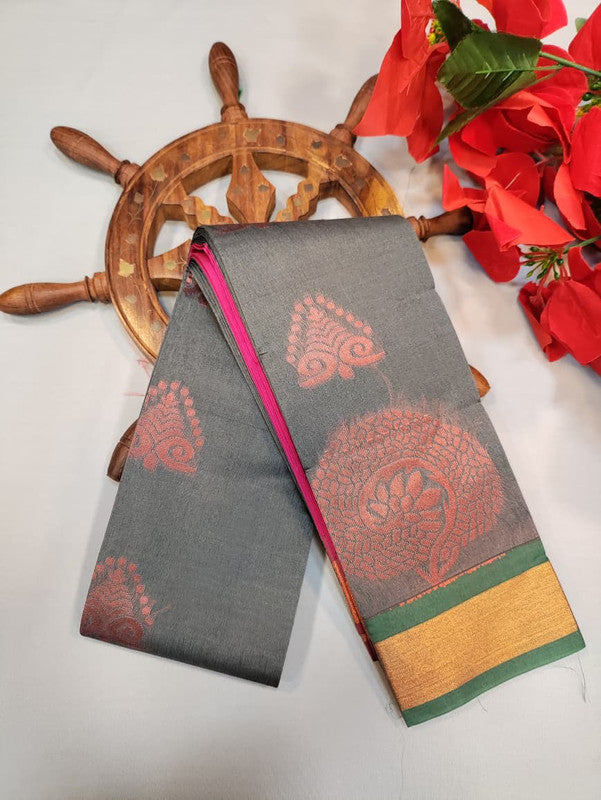 Silver Monica Saree