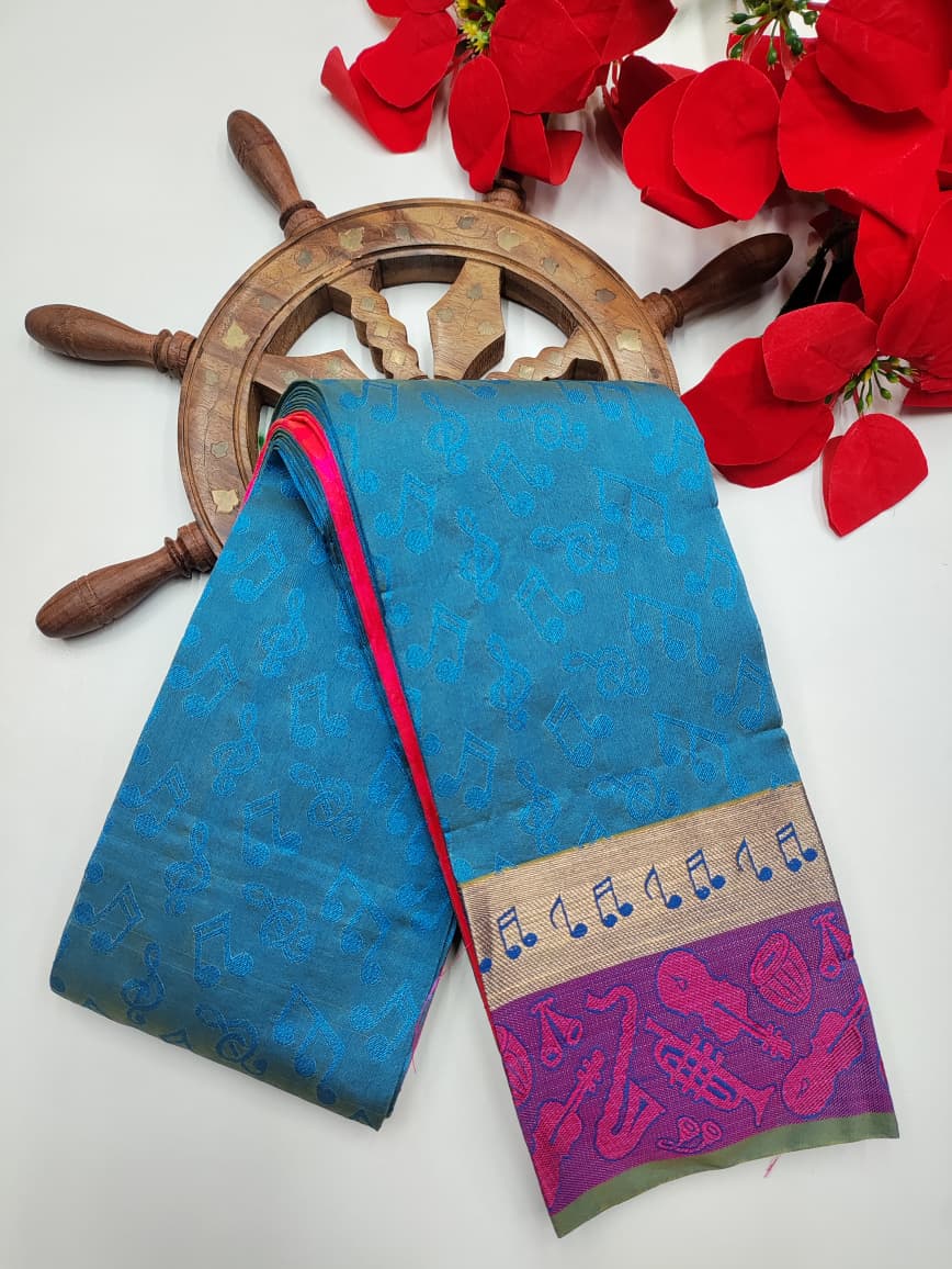 Silver Monica Saree