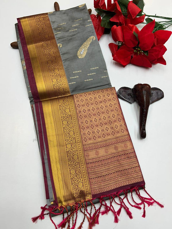 Semi Silk Saree(Diwali Offer)+Jute Bag Free