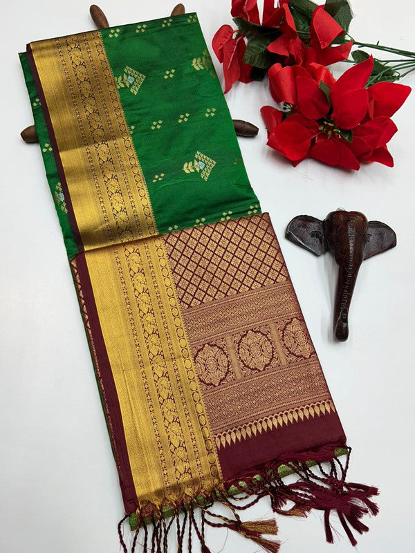 Semi Silk Saree(Diwali Offer)+Jute Bag Free