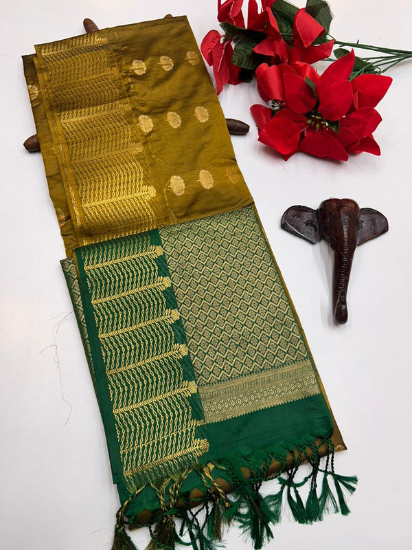 Semi Silk Saree(Diwali Offer)+Jute Bag Free