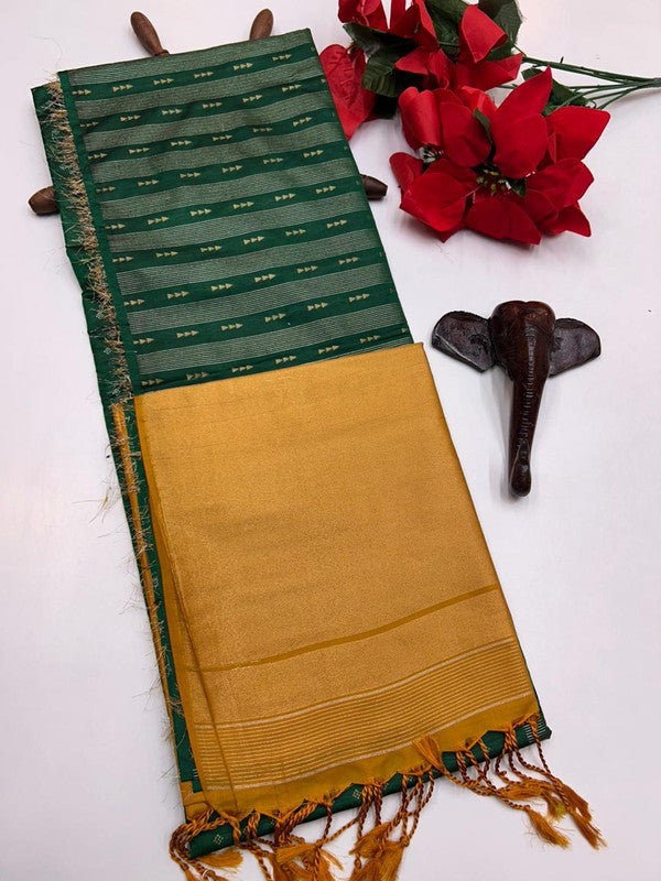 Semi Silk Saree(Diwali Offer)+Jute Bag Free